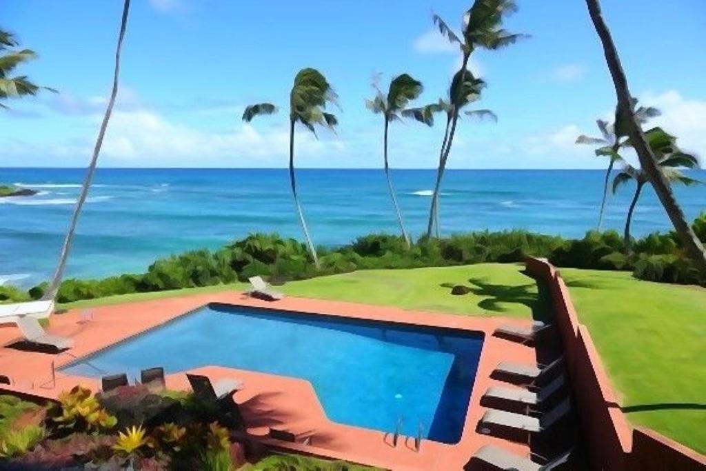 Luxury 2-Story Oceanfront Condo W/ Views & Pool Wailua  Exterior photo